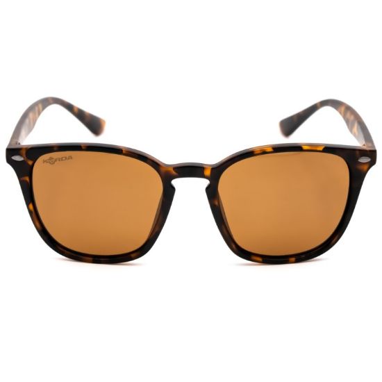 Picture of KORDA Shoreditch Sunglasses - Matt Tortoise Shell/ Brown Lens Polarised 4th Dimension