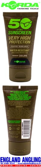 Picture of KORDA Sunscreen SPF50 Unfragranced 50ml