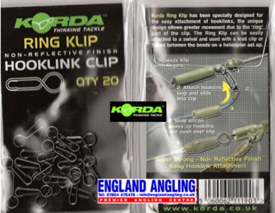 Picture of KORDA Ring Klip - Hooklink Clip  20 per pack