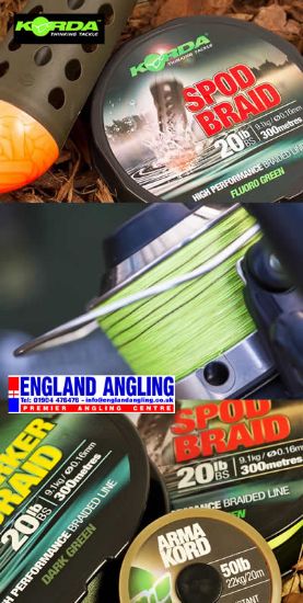 Picture of KORDA Spod Braid 300m 20lbs, 0.16mm