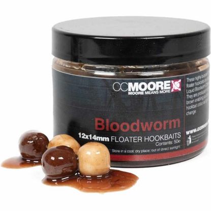 Picture of CC Moore Bloodworm Floater Hookbaits 12x14mm Bloodworm