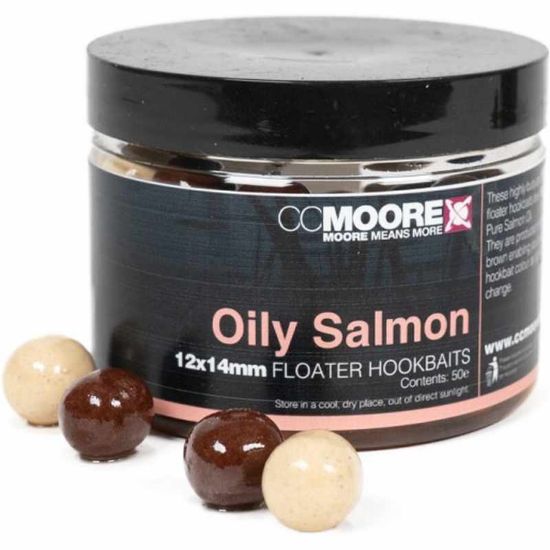Picture of CC Moore Floater Hookbaits 12x14mm Oily Salmon