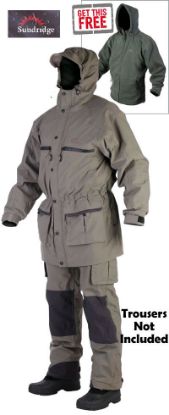 Picture of SUNDRIDGE Poacher Jacket incl FREE Polar Fleece Jacket & Hood MEDIUM Jacket  Medium *SALE*