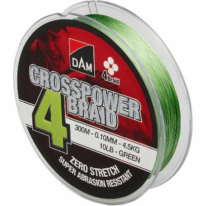 Picture of DAM Crosspower 4-Braid Green 300m 0.17mm 20lbs
