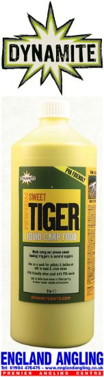 Picture of DYNAMITE BAITS Liquid Carp Food Premium Sweet Tiger Liquid (PVA Friendly) 1 Litre