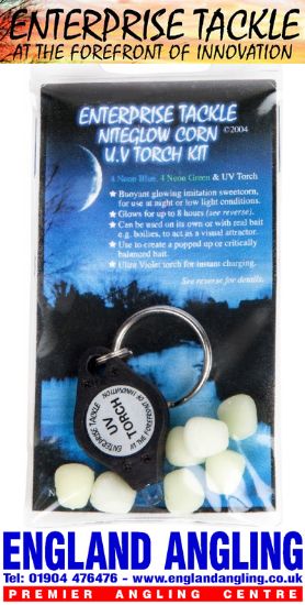 Picture of ENTERPRISE Tackle Neon NiteGlow Corn plus UV Torch