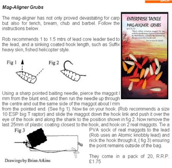 Picture of ENTERPRISE Tackle Mag-Aligner Grubs Magaliner