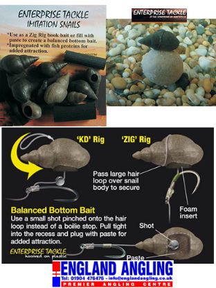 Picture of ENTERPRISE TACKLE Imitation Snails (9 per pack)