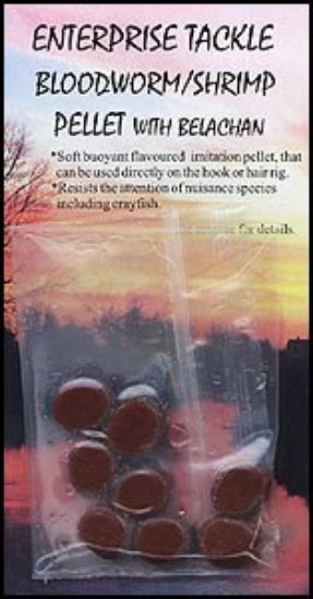 Picture of ENTERPRISE Tackle Bloodworm Shrimp Pellet with Belachan Large 8mm *SALE*