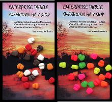 Picture of ENTERPRISE Tackle Sweetcorn Hair Stops - new colours Mixed