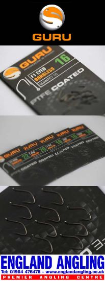 Picture of GURU F1 Eyed Barbless Hooks (10 per pack)