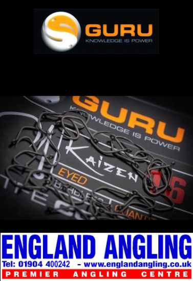 Picture of GURU Kaizen Eyed Barbless Hooks (10 per pack)