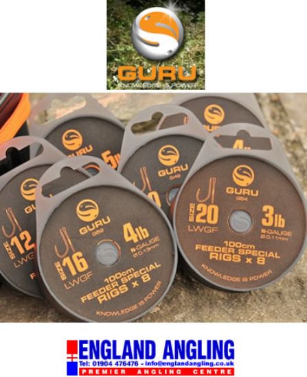 Picture of GURU LWGF Feeder Special Rig 1m (Eight per pack barbed)