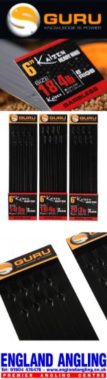 Picture of GURU Kaizen Pole Rigs 6 Inch, barbless (8 per pack)