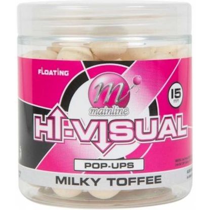 Picture of MAINLINE BAITS Hi-Visual Pop-ups 15mm MILKY TOFFEE