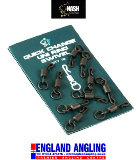 Picture of NASH Quick Change Uni Ring Swivels (10 per pack) *SALE*