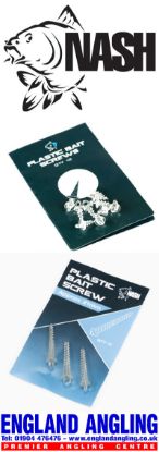 Picture of NASH Plastic Bait Screws 21mm (10 per pack) *SALE*