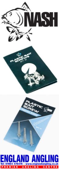 Picture of NASH Plastic Bait Screws 21mm (10 per pack) *SALE*