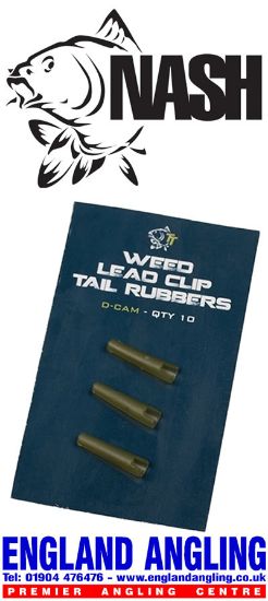 Picture of NASH Weed Lead Clip Tail Rubbers *SALE*