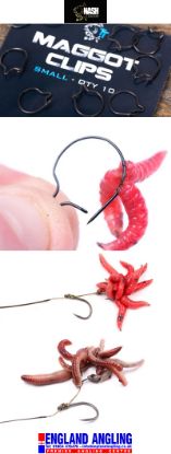 Picture of NASH Maggot Clips SMALL (10 per pack) *SALE*