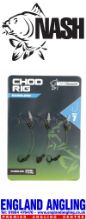 Picture of NASH Chod Rig (3 per pack, ready tied) MicroBarbed  Size 7