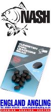 Picture of NASH Tungsten Oval Leadcore Beads 8mm (10 per pack) Oval Leadcore Bead 8mm