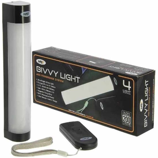 Picture of NGT Bivvy Light Large USB Rechargable 2600mAh Light with Remote *SALE*