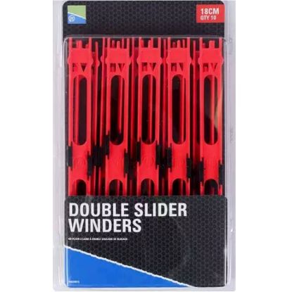 Picture of PRESTON DOUBLE SLIDER WINDERS 18cm RED