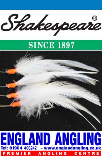 Picture of SHAKESPEARE Salt XT Mackerel Feathers (3 rigs per pack)