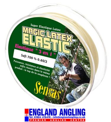 Picture of SENSAS Magic Latex Elastic Soft 700%, 0.60/2, Natural *SALE*