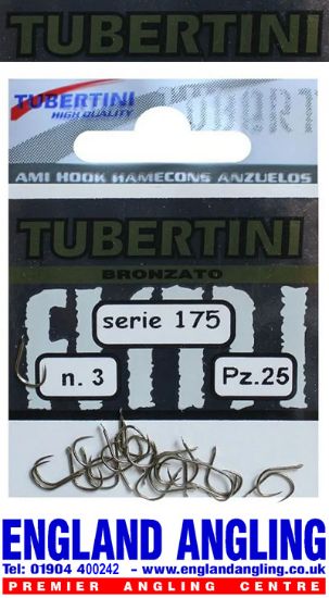 Picture of TUBERTINI Series 175 Hooks no.6 - size 10 (25 per pack, barbless)