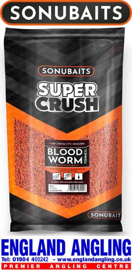 Picture of SONUBAITS SuperCrush Bloodworm Fishmeal Groundbait 2KG