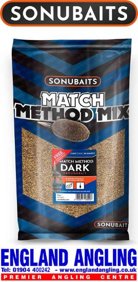 Picture of SONUBAITS Match Method Mix Dark Groundbait 2KG