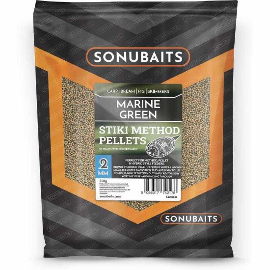 Picture of SONUBAITS Stiki Method Pellets Marine Green 650g