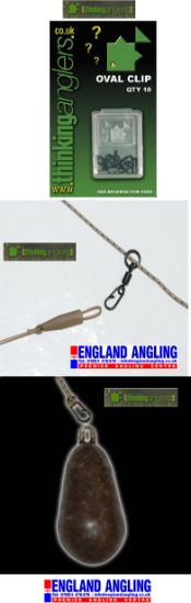 Picture of THINKING ANGLERS Small Oval Clip (10 per pack) *SALE*