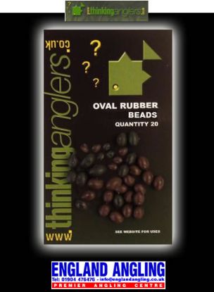 Picture of THINKING ANGLERS Oval Beads (20 per pack) 3mm Brown *SALE*