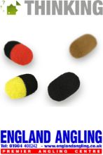 Picture of THINKING ANGLERS Zig Barrels (10 per pack) Black & yellow