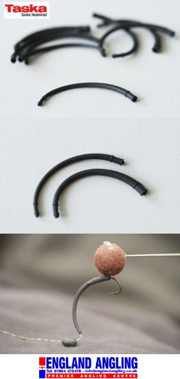 Picture of TASKA Baseline Tungsten Withy Curve Creator (6 per pack) Silty Black hooksize 10 to 7 *SALE*