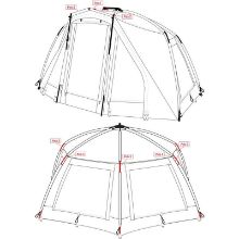 Picture of TRAKKER Tempest Brolly 100T Spare Shelter Pole Pole 4