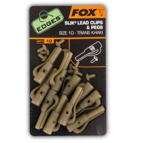 Picture of FOX Edges Slik Lead Clip Range Khaki LEAD CLIPS (10 per pack)