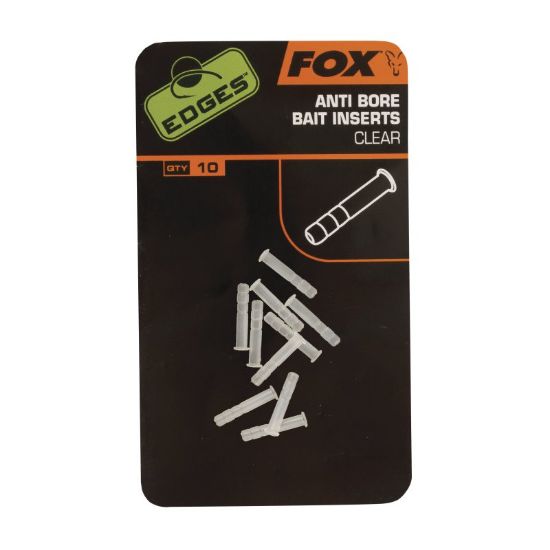 Picture of FOX Edges Anti bore bait insert clear (10 per pack)