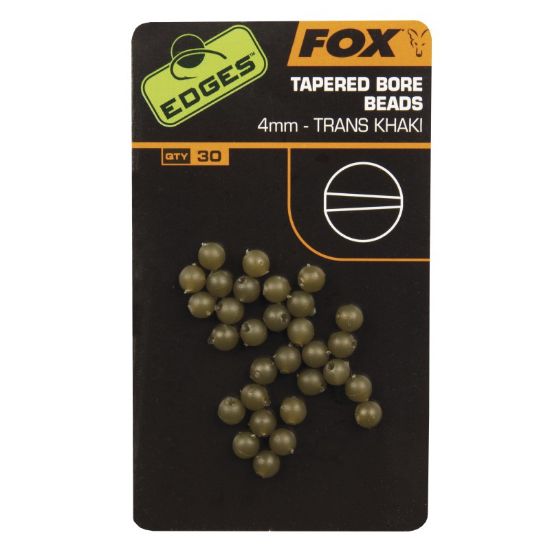 Picture of FOX Edges Tapered Bore Beads (30 per pack) 4MM