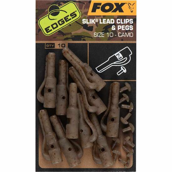 Picture of FOX Edges Camo Slik Lead Clips&Pegs sz10