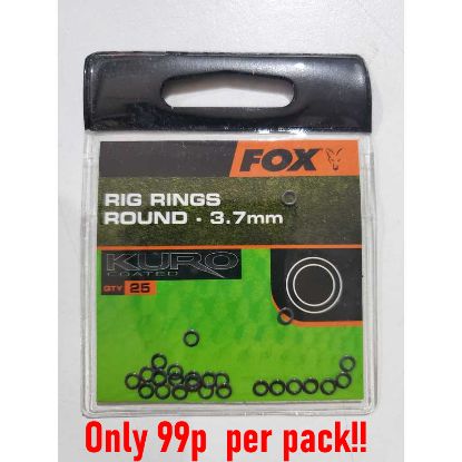 Picture of FOX Kuro Coated Rig Rings (25 per pack)