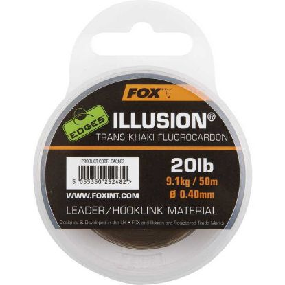 Picture of FOX Edges Illusion Leader Hooklink Trans Khaki