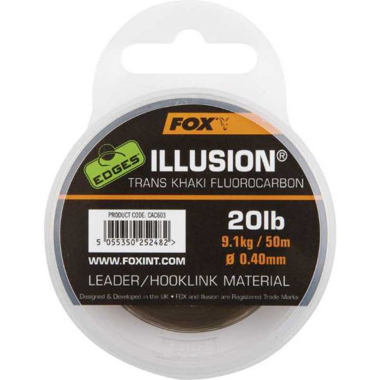 Picture of FOX Edges Illusion Leader Hooklink Trans Khaki