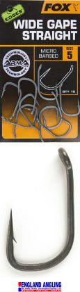 Picture of FOX Edges Armapoint Hooks - Wide Gape Straight Point (10 per pack)