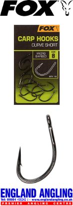 Picture of FOX Carp Hooks - Curve Shank SHORT (10 per pack)
