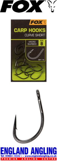 Picture of FOX Carp Hooks - Curve Shank SHORT (10 per pack)