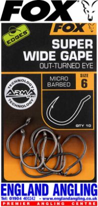 Picture of FOX Edges Super Wide Gape Hooks OUT-TURNED EYE (10 per pack)